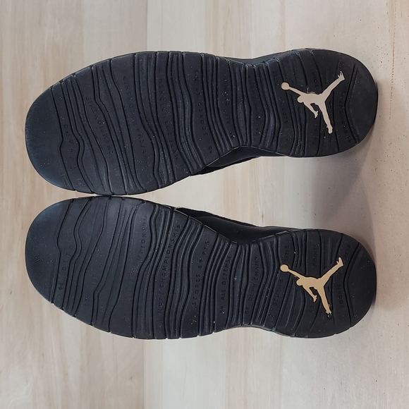 Nike Air Jordan 10 Retro GS Black Suede/Leather Vintage Sneakers 050406 - Picture 8 of 10